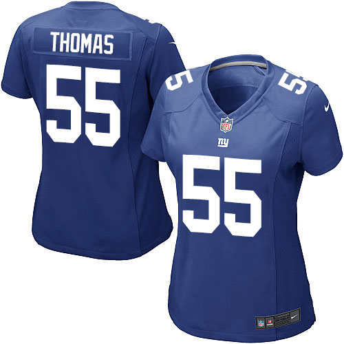 Women's Game J.T. Thomas Nike Jersey Royal Blue Home - #55 NFL New York Giants